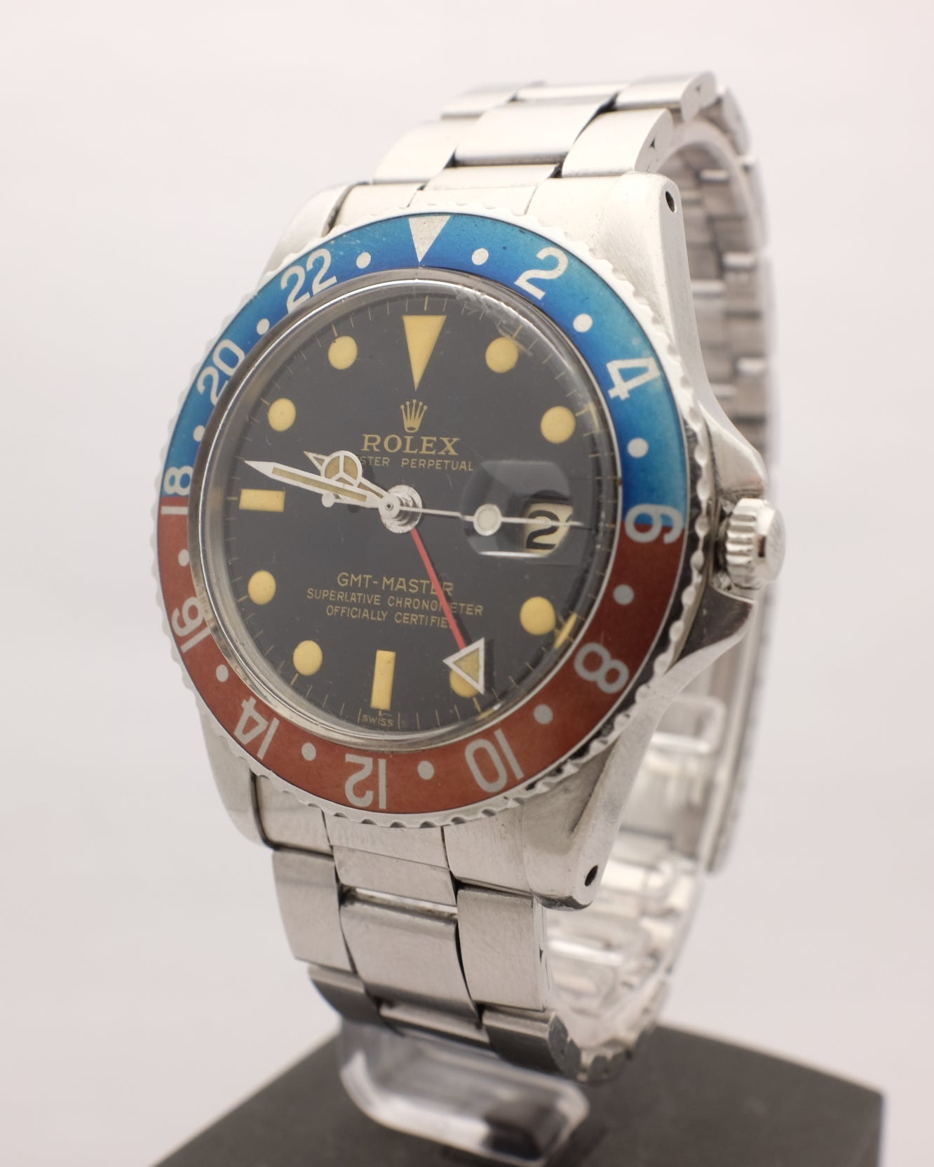 Rolex GMT Master Cadran doré Pepsi 1675 40MM CIRCA 1960
