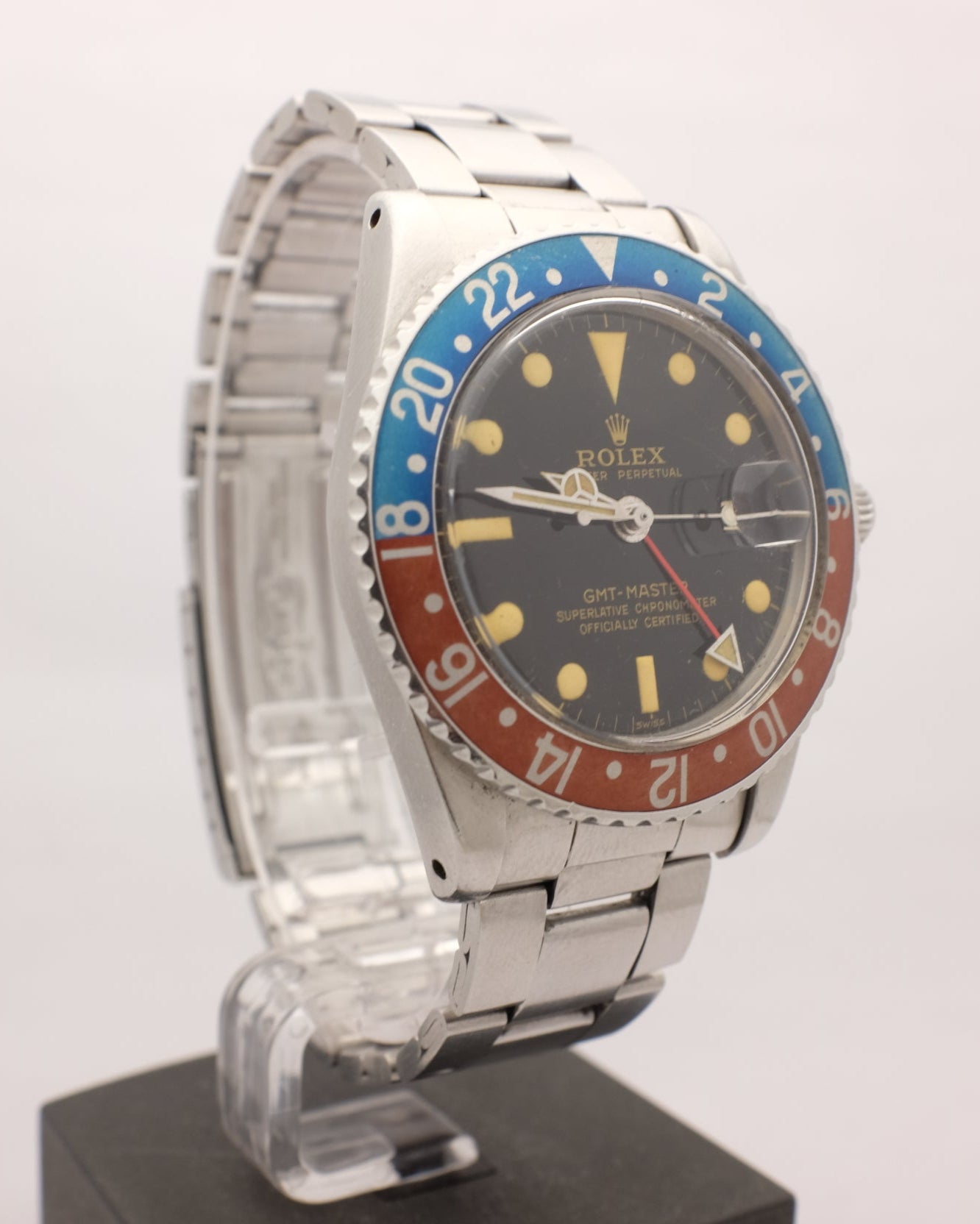 Rolex GMT Master Cadran doré Pepsi 1675 40MM CIRCA 1960