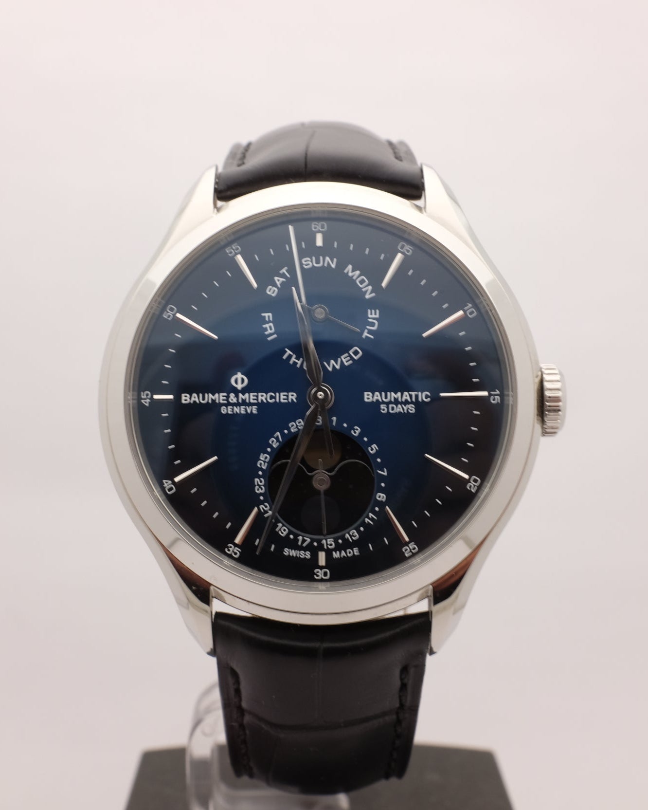 Baume & Mercier Clifton Baumatic Moonphase 5 Days 39MM 10756 Box Papers