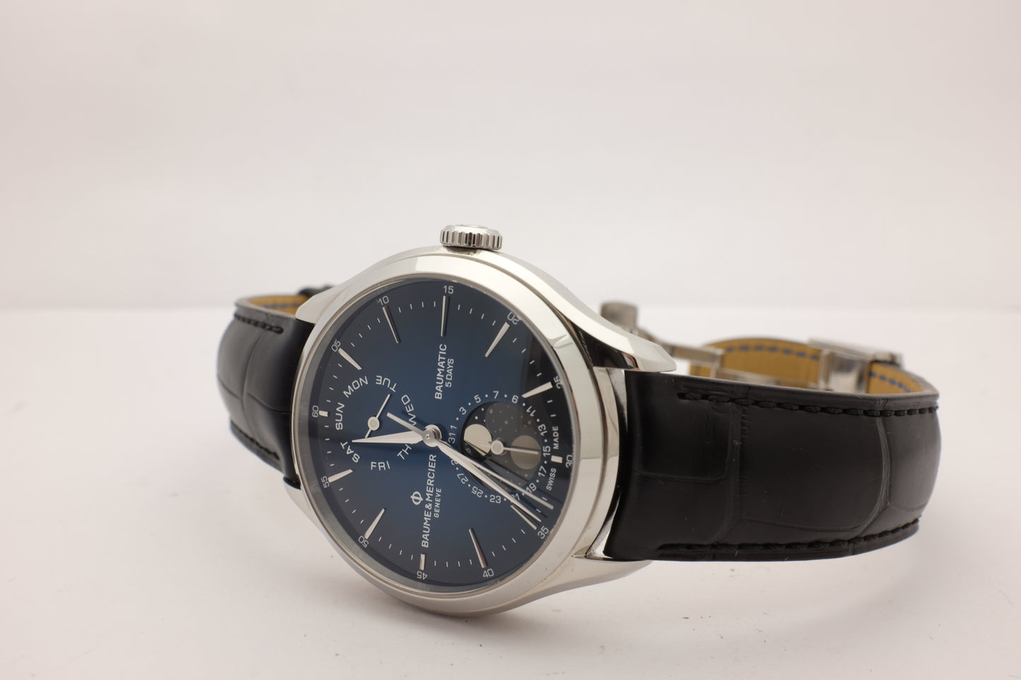 Baume & Mercier Clifton Baumatic Moonphase 5 Days 39MM 10756 Box Papers