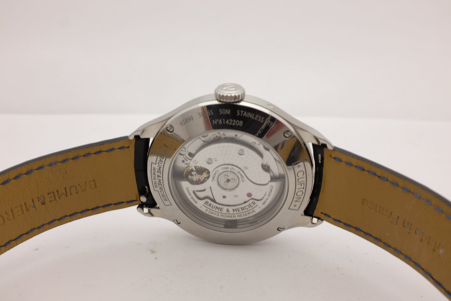 Baume & Mercier Clifton Baumatic Moonphase 5 Days 39MM 10756 Box Papers
