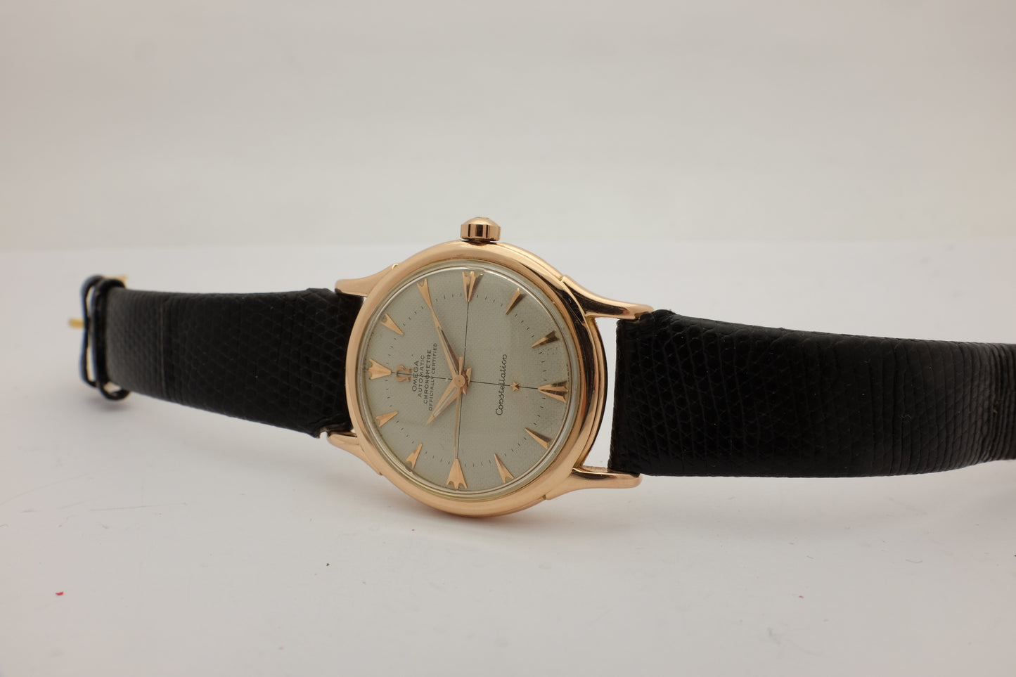 Omega Constellation 18kt Rose Gold Pie pan 2852/3 SC Circa 1960s