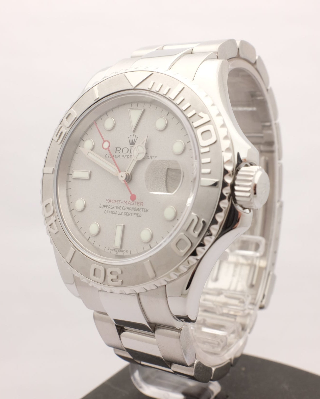 Rolex Yachtmaster Steel Platinum 40MM 16622 Box Papers 1999