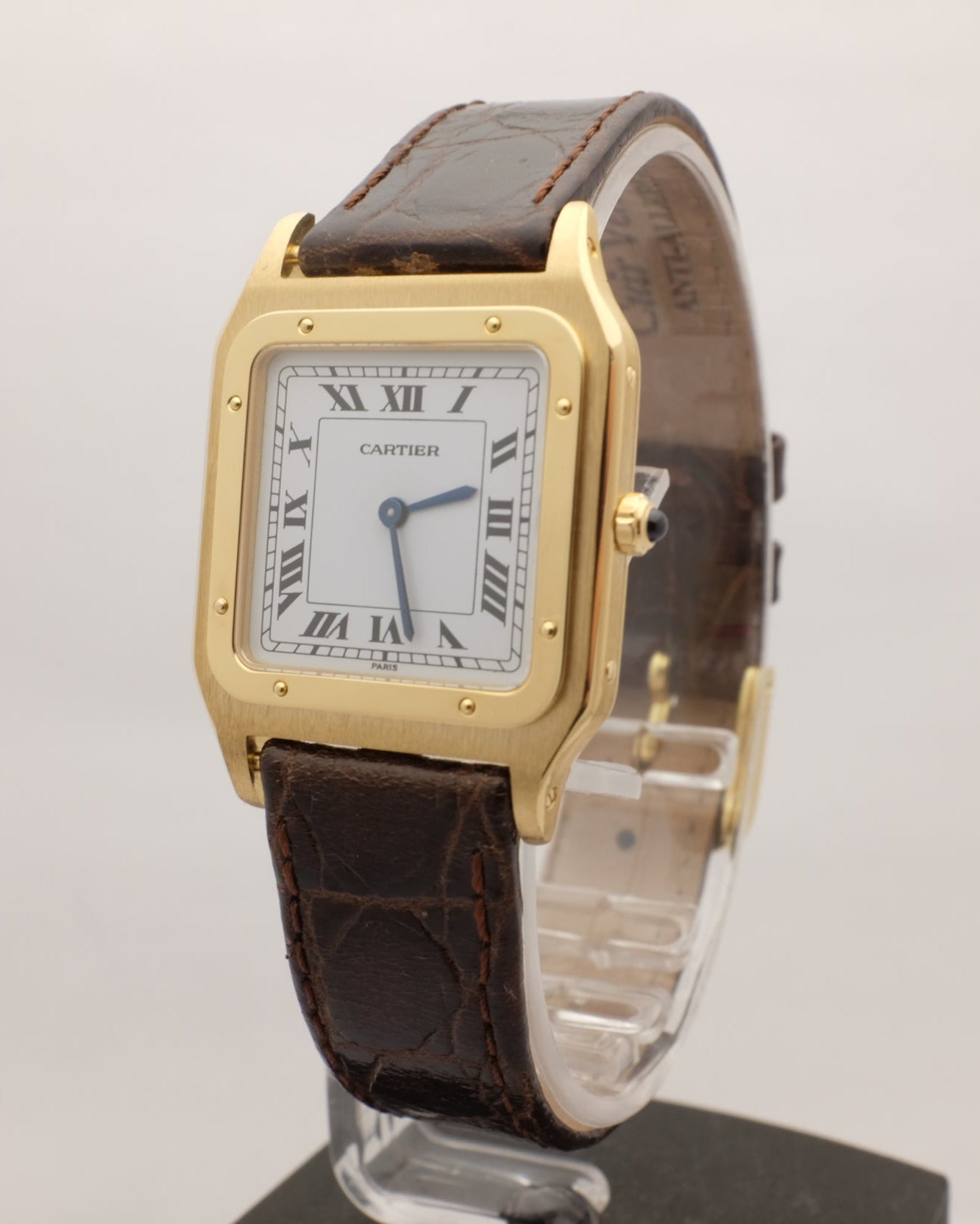 Cartier Santos Dumont Extra Flat 18kt Yellow Gold 27MM 96053 CIRCA 1990's