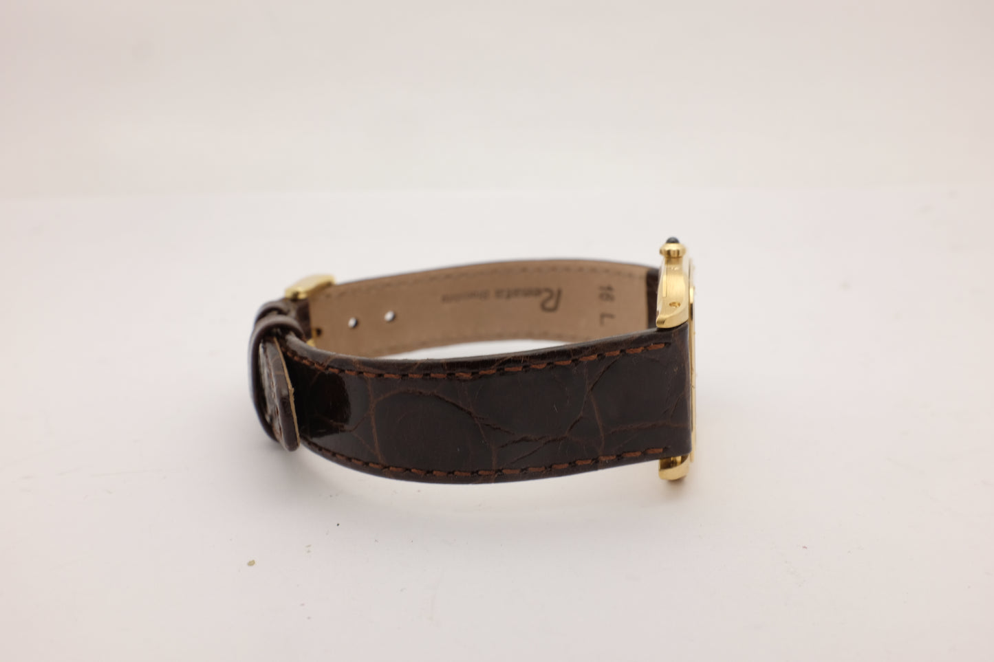 Cartier Santos Dumont Extra Flat 18kt Yellow Gold 27MM 96053 CIRCA 1990's
