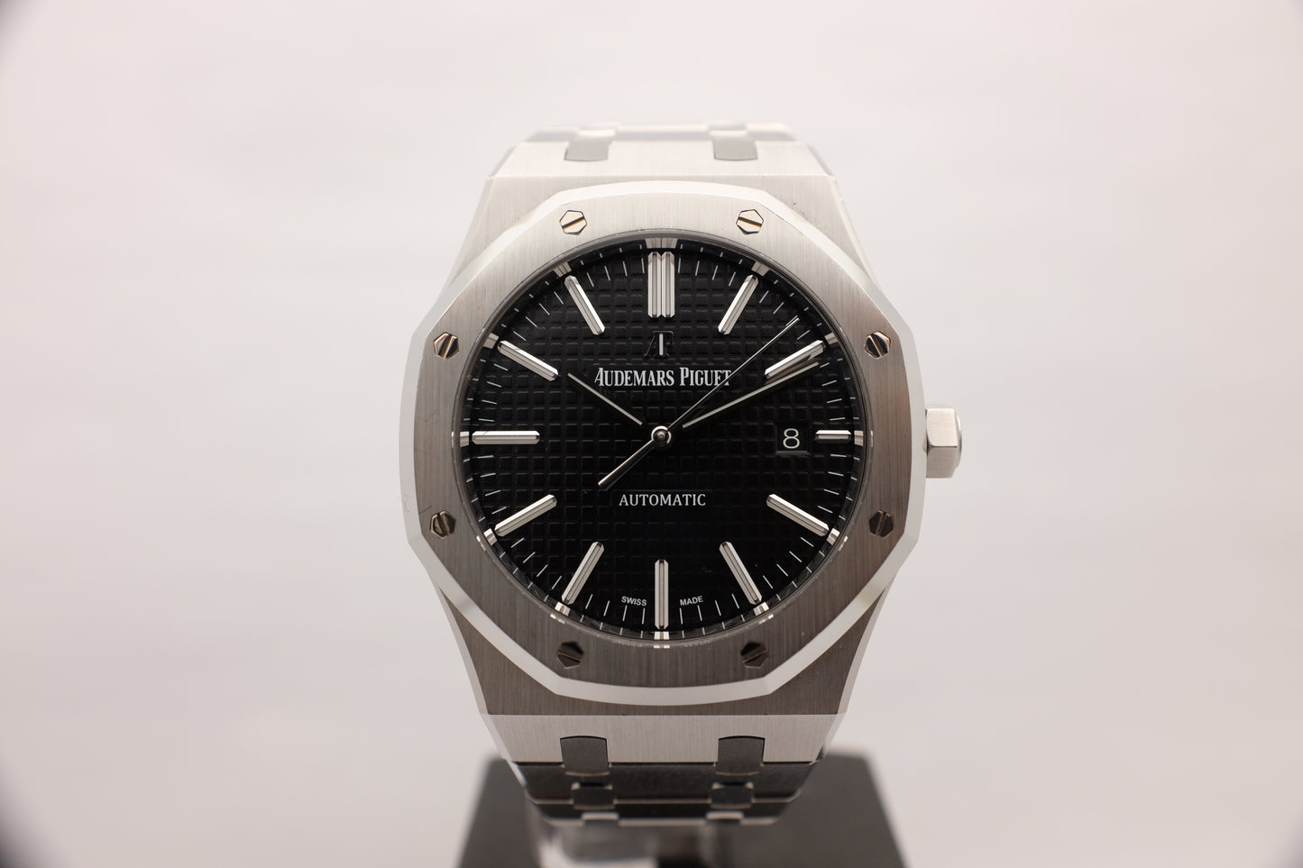 Audemars Piguet Royal Oak Stainless Black 41MM 15400ST Box Archive Papers 2017