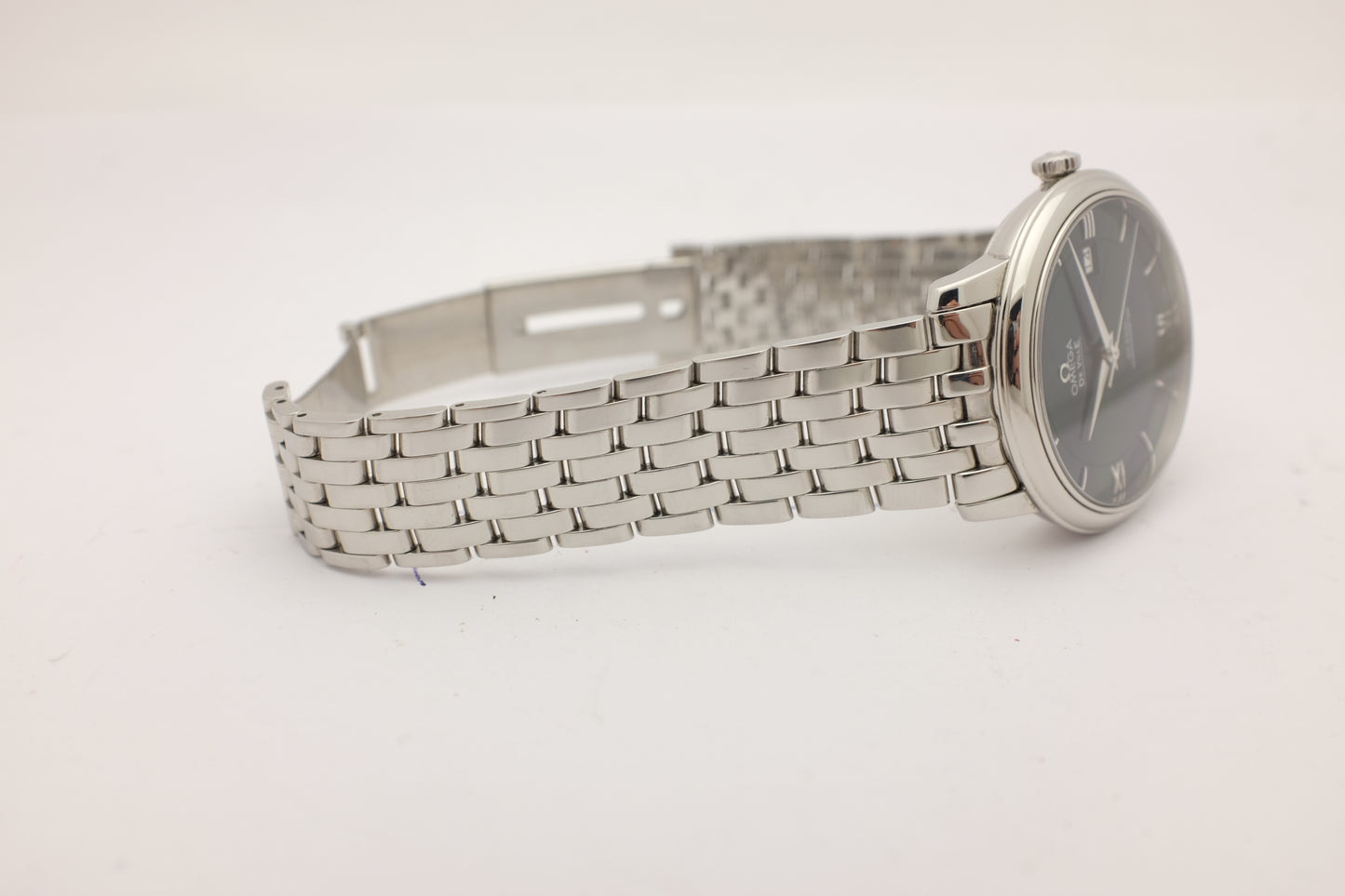 Omega Deville Prestige Steel Blue 39.5MM 424.10.40.20.03.001 Box Papers 2019