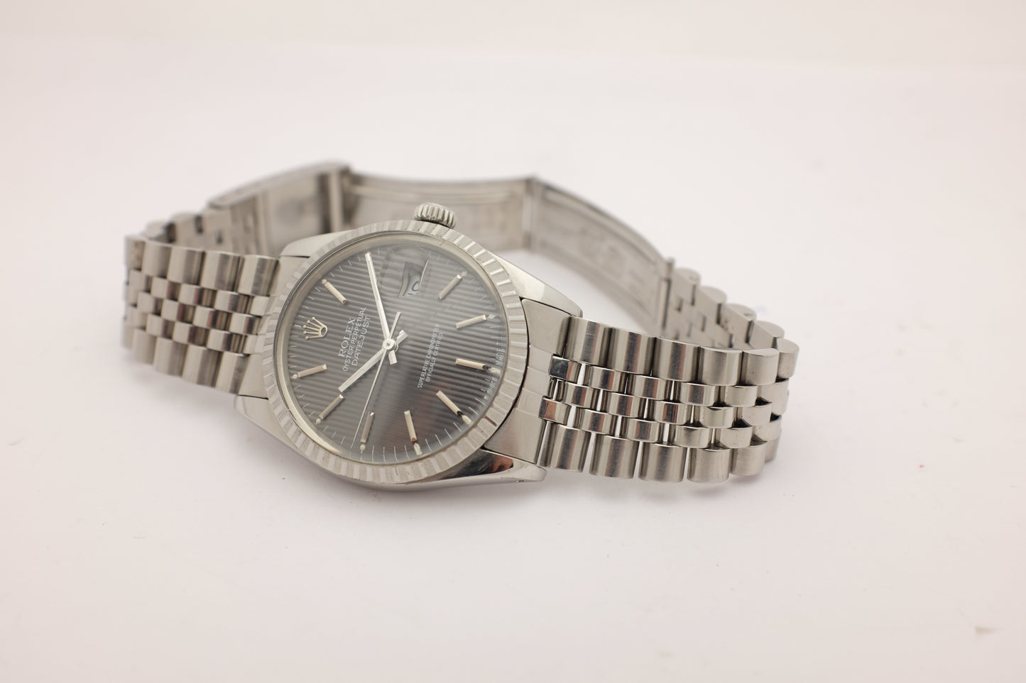 Rolex Datejust Steel Silver “Tapestry Dial” CIRCA 1987 36MM 16030