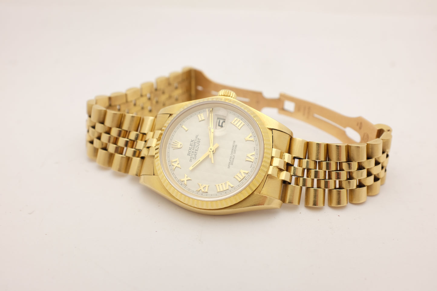 Rolex Datejust 18kt Yellow Gold Pyramid 36MM CIRCA 1979