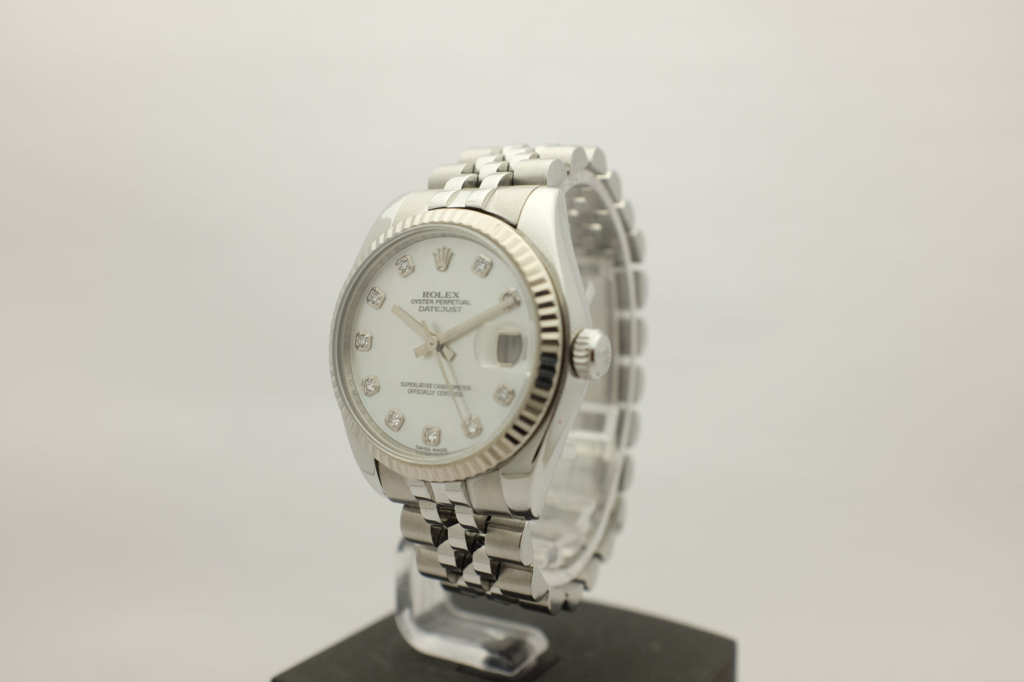 Rolex Datejust Steel Jubilee Factory Diamonds 31MM 178274 Box Papers 2008