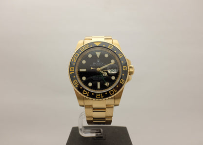 Rolex GMT Master II Ceramic Yellow Gold 116718 Box Papers 2008