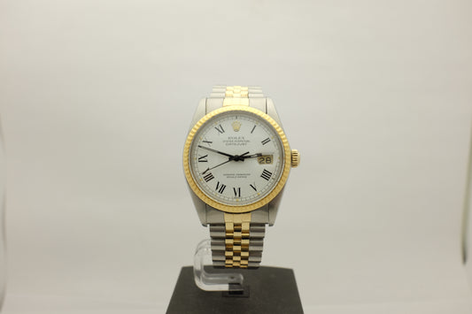 Rolex Datejust Gold And Steel Buckley Dial 36MM 16013
