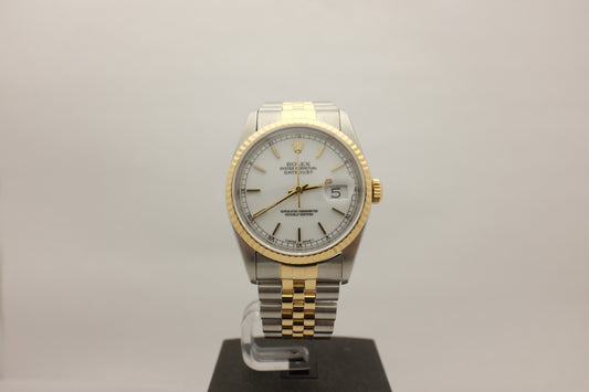 Rolex Datejust 18kt Steel Jubilee 36MM 16233 Box Papers 1993