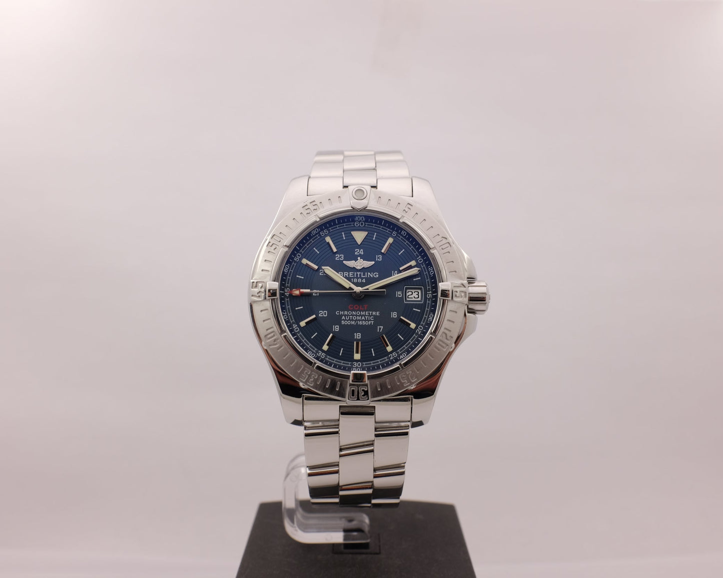 Breitling Colt Steel Blue 41MM A17380 Box Papers 2009