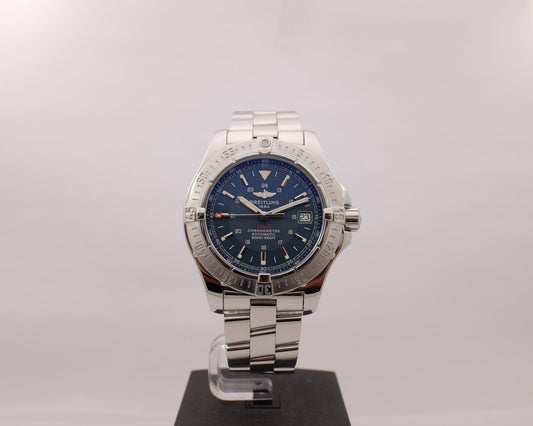 Breitling Colt Steel Blue 41MM A17380 Box Papers 2009
