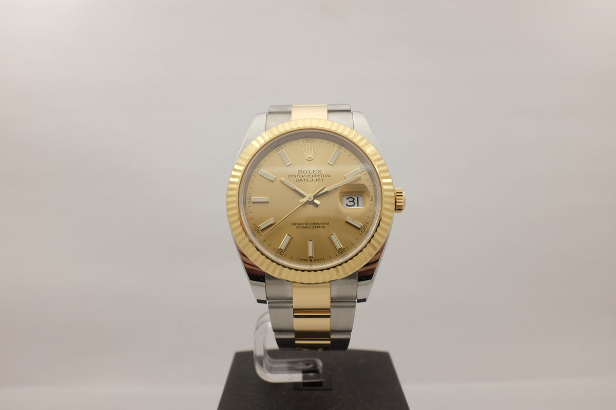 Rolex Datejust Yellow Gold Steel 41MM 126333 Box Papers 2021