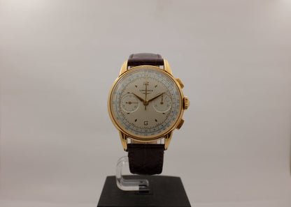 Longines 13ZN 18K Rose Gold Flyback Chronograph 1950's 38MM