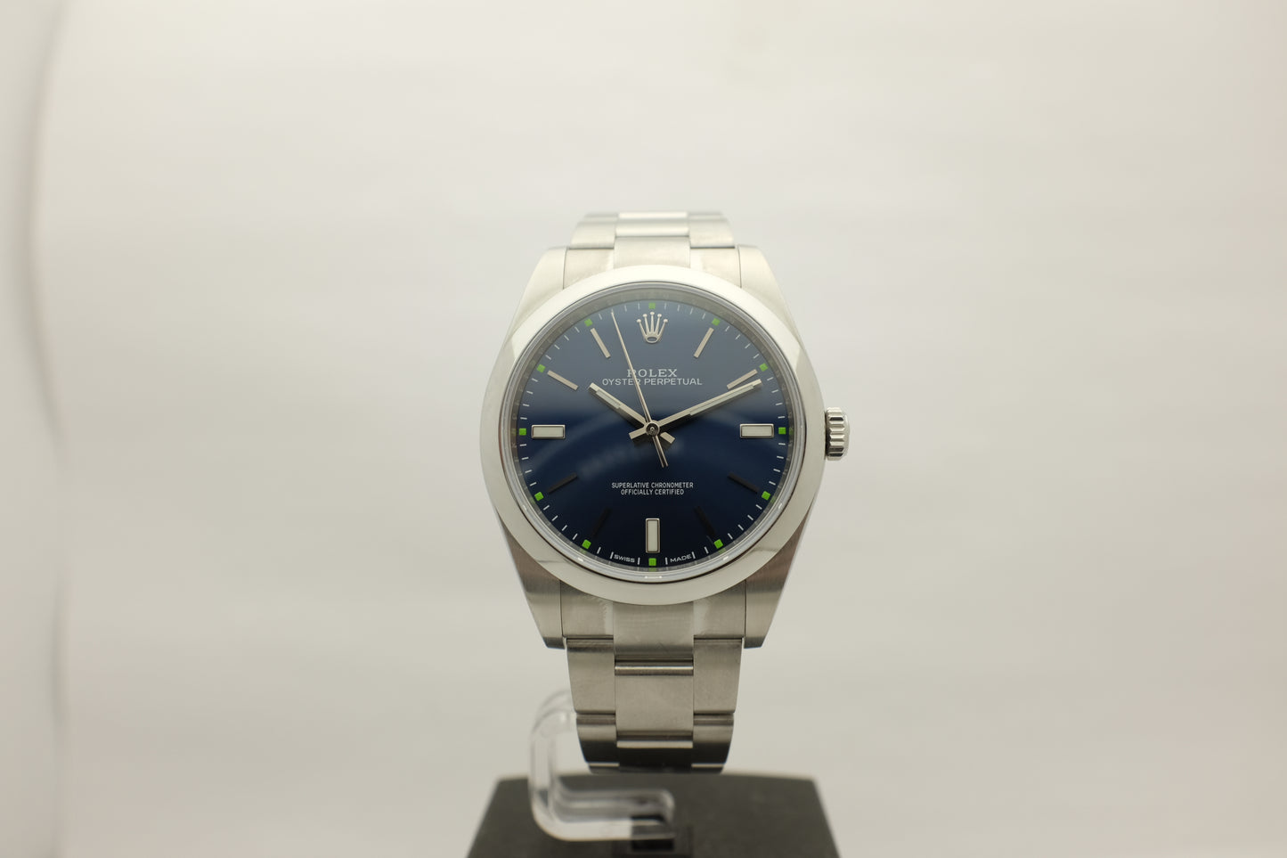 Rolex Oyster Perpetual Blue 39MM 114300 Box Papers 2019