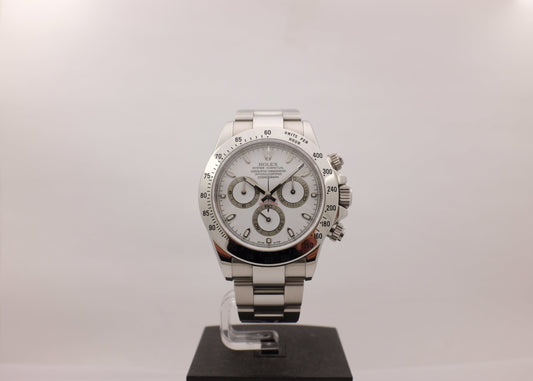 Rolex Cosmograph Daytona Steel White "Rehaut" Box Papers 2008