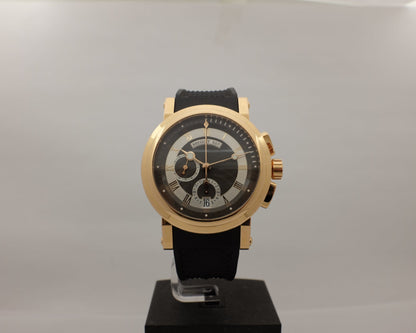 Breguet Marine Big Date Chronograph Rose Gold 42MM 5827br/z2/5zu Box Papers 2015