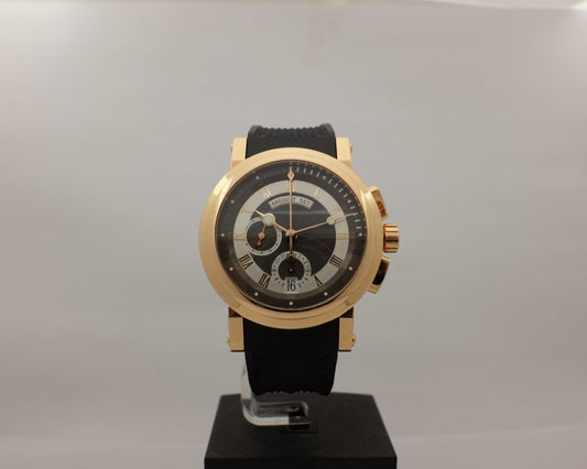 Breguet Marine Big Date Chronograph Rose Gold 42MM 5827br/z2/5zu Box Papers 2015