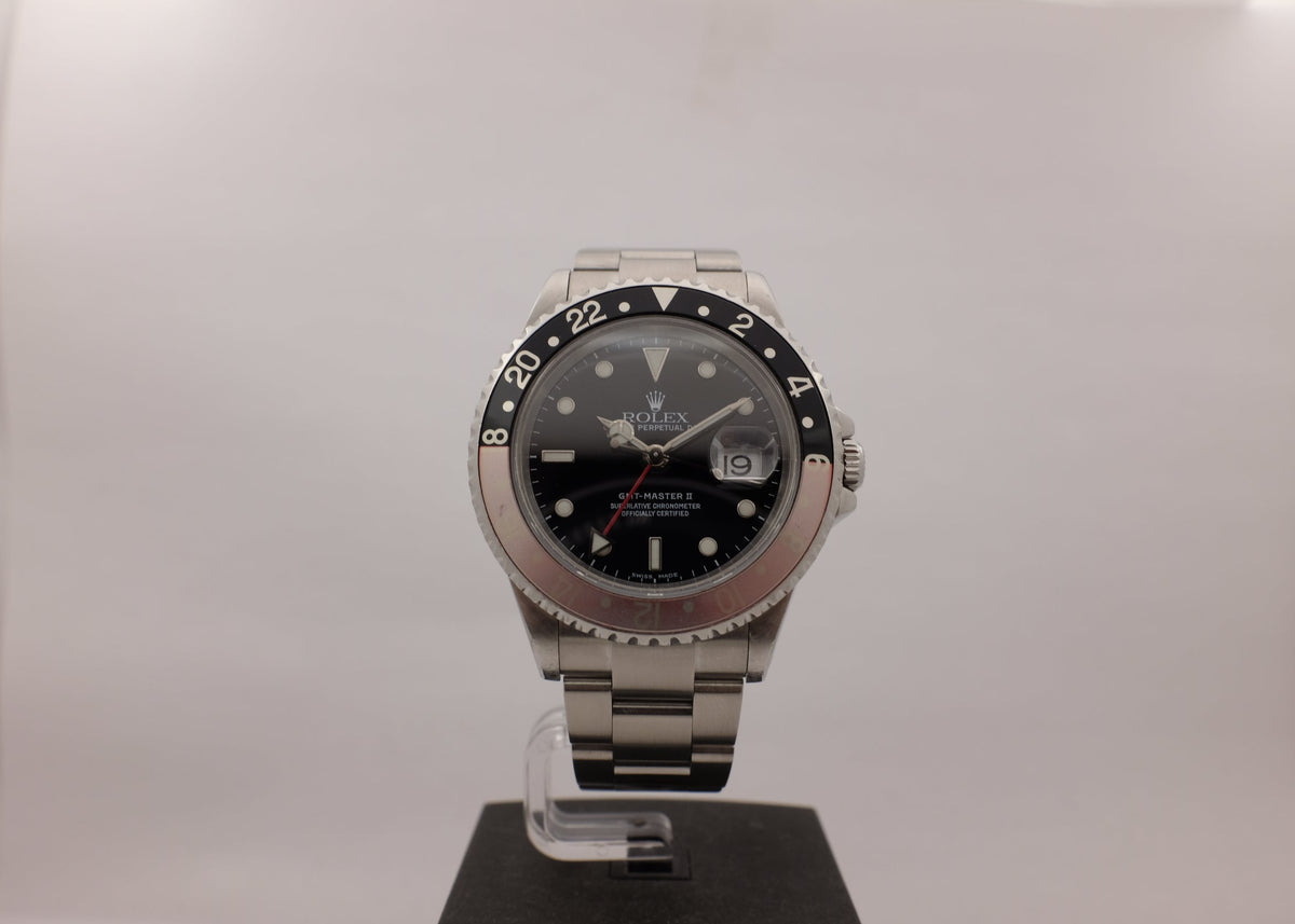 Rolex GMT Master II “FADED COKE” Bezel 16710 Box Papers 2002