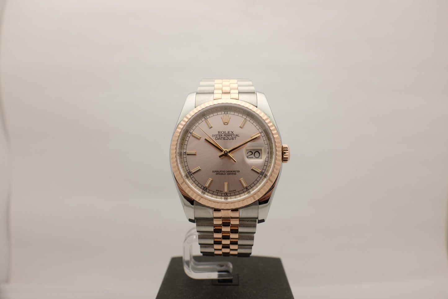 Rolex Datejust Jubilee 18k Rose Gold Steel 36MM 116231