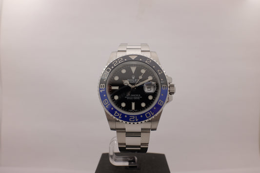 Rolex GMT Master II Black & Blue Ceramic 116710BLNR Box Papers 2016