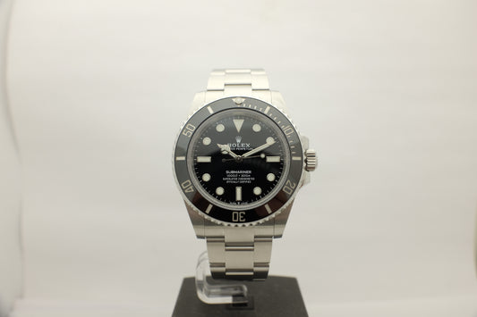 Rolex Submariner Steel No Date Ceramic 41MM 124060 Box Papers 2023
