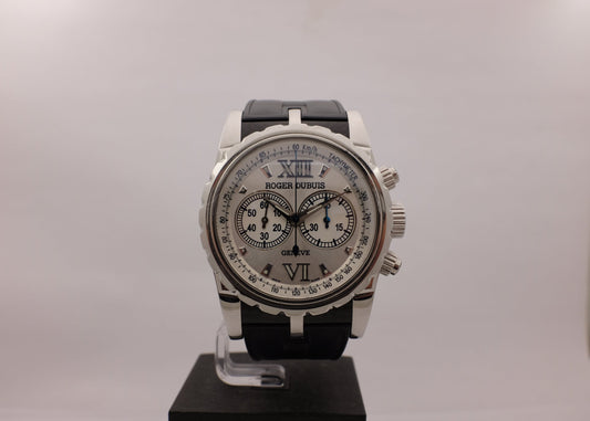 Roger Dubuis Sympathie Chronograph Steel Limited Edition 280Pcs 43MM Box Papers