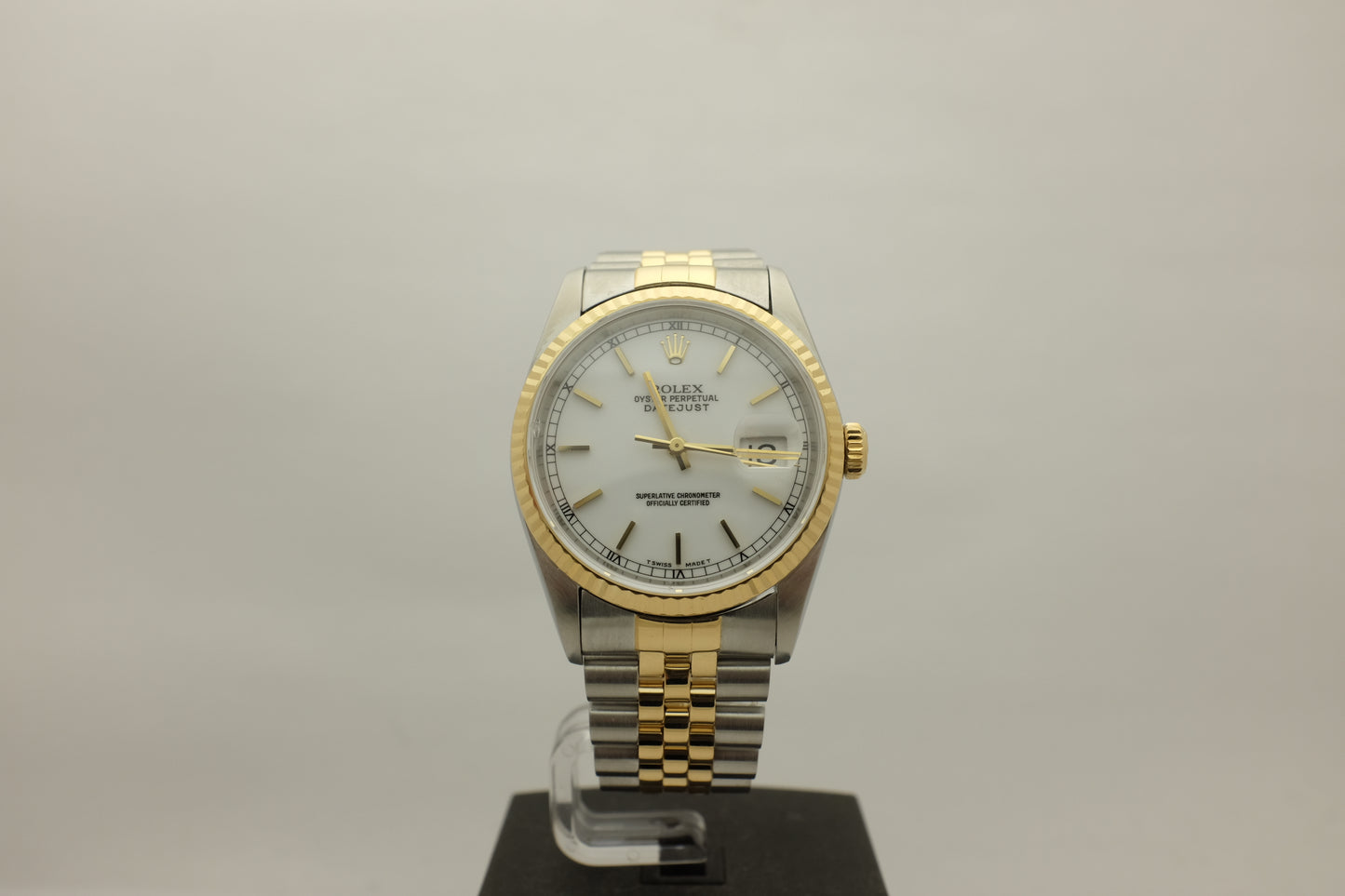 Rolex Datejust 18kt Steel Jubilee 36MM 16233 Box Papers 1993