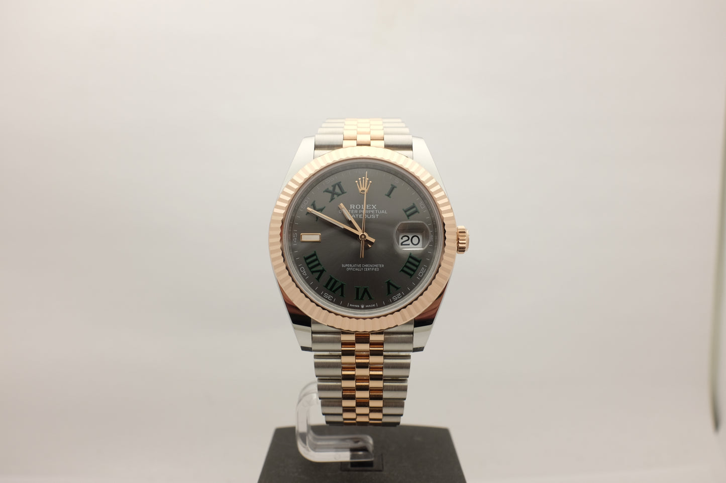 Rolex Datejust Rose Gold Steel Wimbledon 41MM 126331 Box Papers 2025