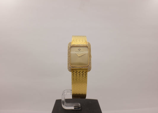 Vacheron Constantin 18K Yellow Gold Diamonds 20mm X 27mm