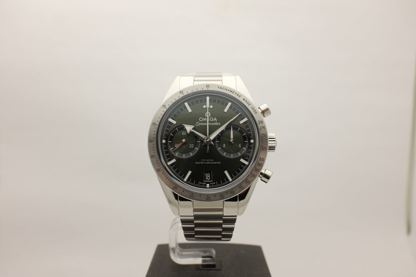 Omega Speedmaster 57 Green Chronograph 40MM 332.10.41.51.10.001 Box Papers 2023