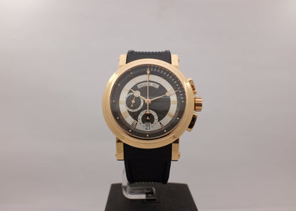 Breguet Marine Big Date Chronograph Rose Gold 42MM 5827br/z2/5zu Box Papers 2015