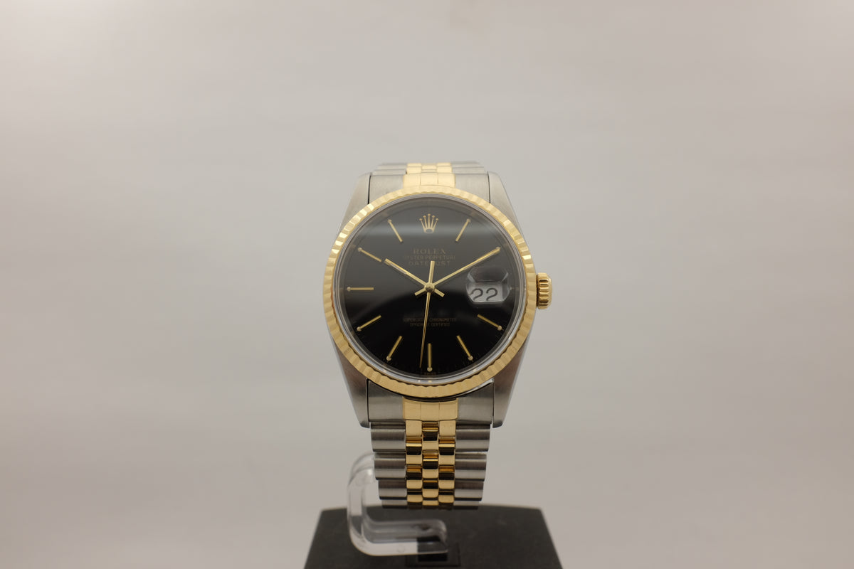 Rolex Datejust 18kt Steel Jubilee 36MM 16233 Box Papers 1993
