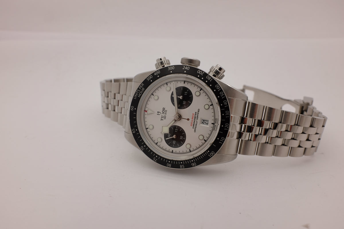 Tudor Black Bay Chronograph Steel White 41MM M79360N-0014 Box Papers 2025