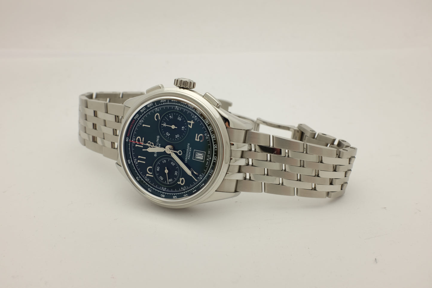 Breitling Premier B01 Chronograph Green 42MM AB0145371L1A1 Box Papers 2025