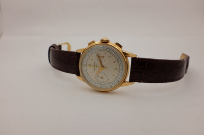 Longines 13ZN 18K Rose Gold Flyback Chronograph 1950's 38MM