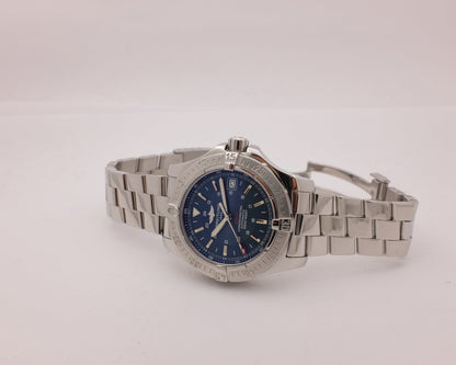 Breitling Colt Steel Blue 41MM A17380 Box Papers 2009