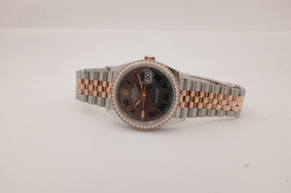 Rolex Datejust Wimbledon 18K Rose Gold Steel Diamonds 36MM 126281RBR Box Papers 2026