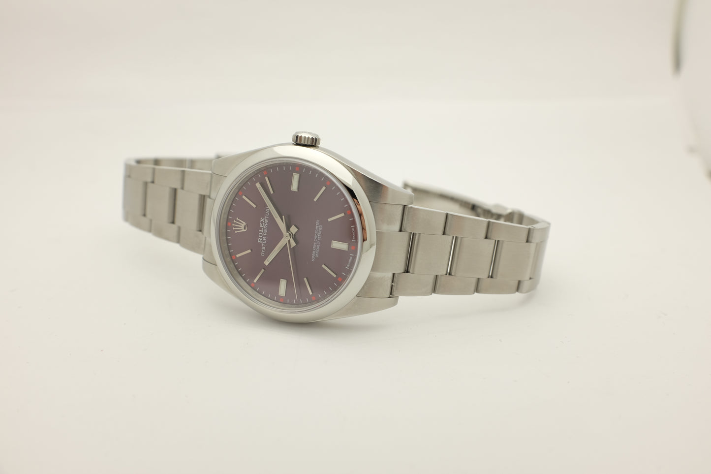 Rolex Oyster Perpetual Purple "Aubergine" 39MM 114300 Box Papers 2016