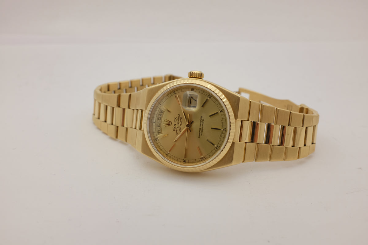 Rolex Day Date President Yellow Gold Oyster Quartz 36MM