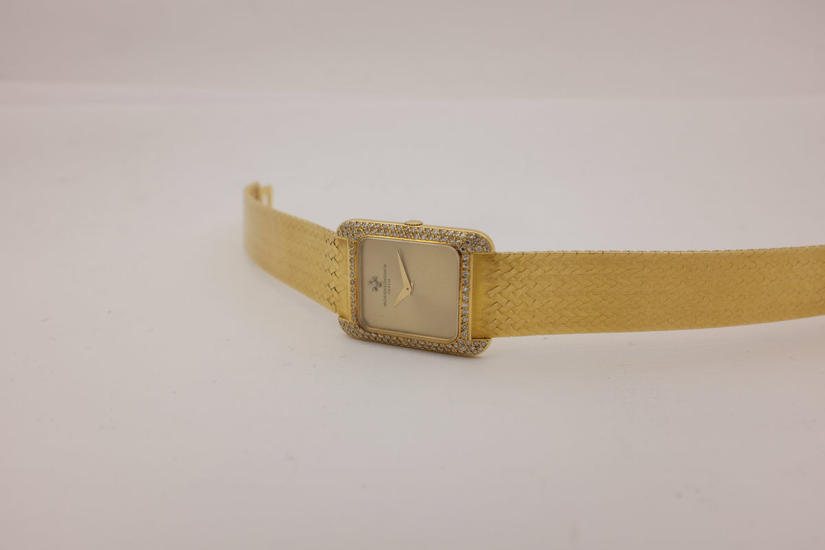 Vacheron Constantin 18K Yellow Gold Diamonds 20mm X 27mm