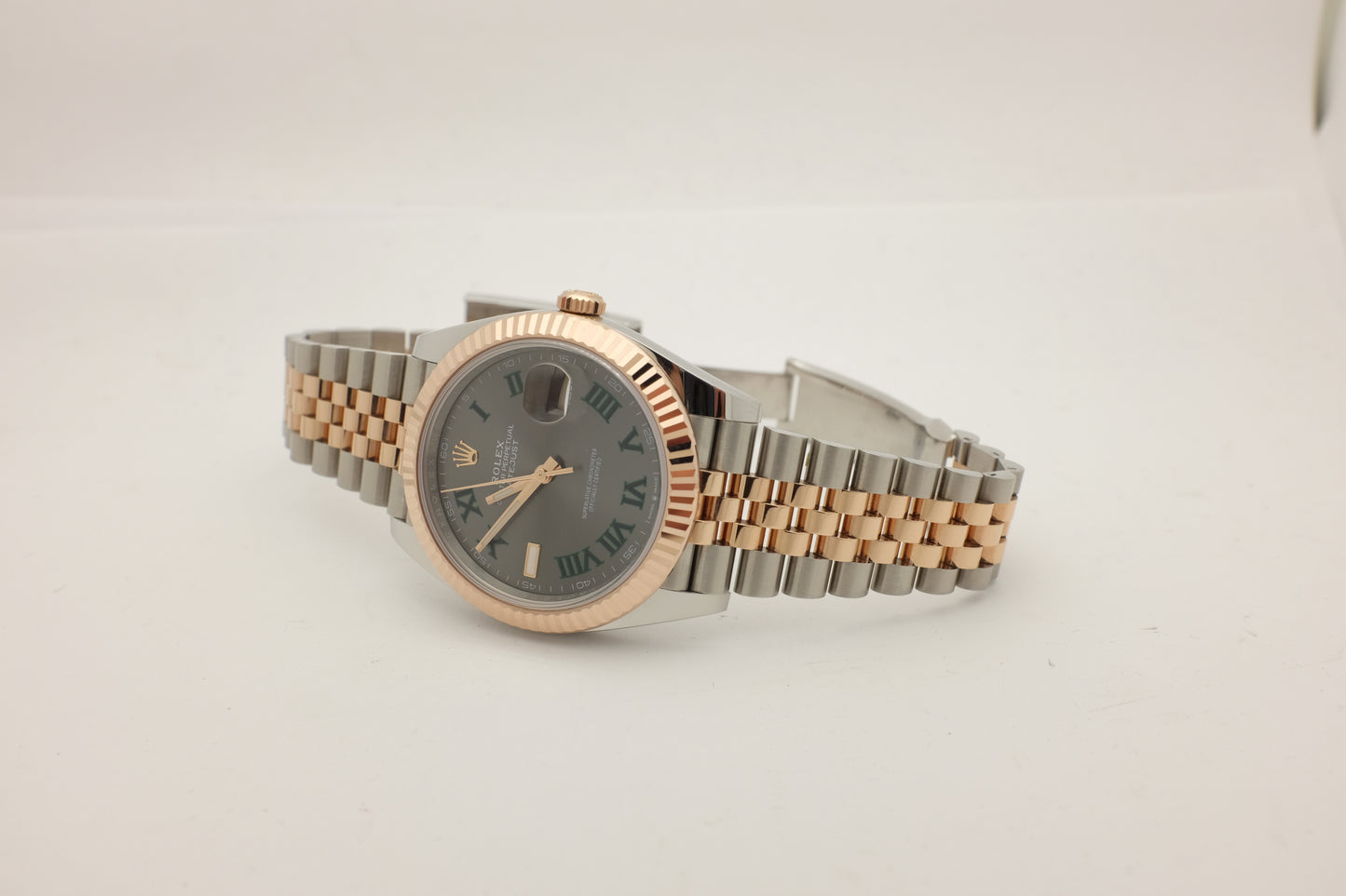 Rolex Datejust Rose Gold Steel Wimbledon 41MM 126331 Box Papers 2025