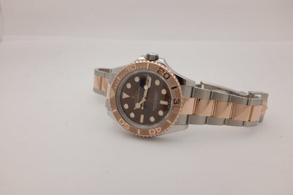 Rolex Yacht Master 18Kt Rose Gold Steel Chocolate 40MM 126621 Box Papers 2024