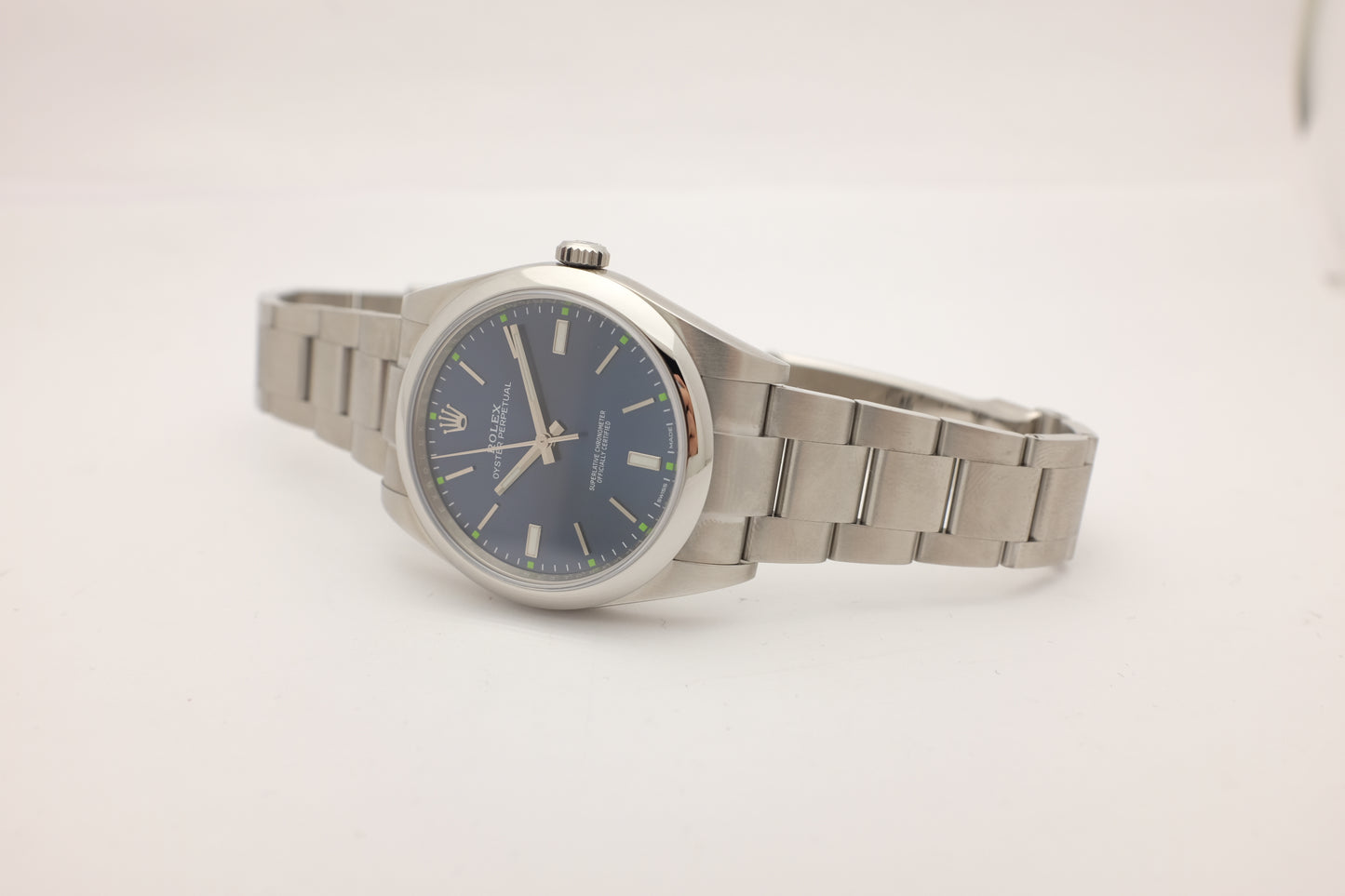 Rolex Oyster Perpetual Blue 39MM 114300 Box Papers 2019