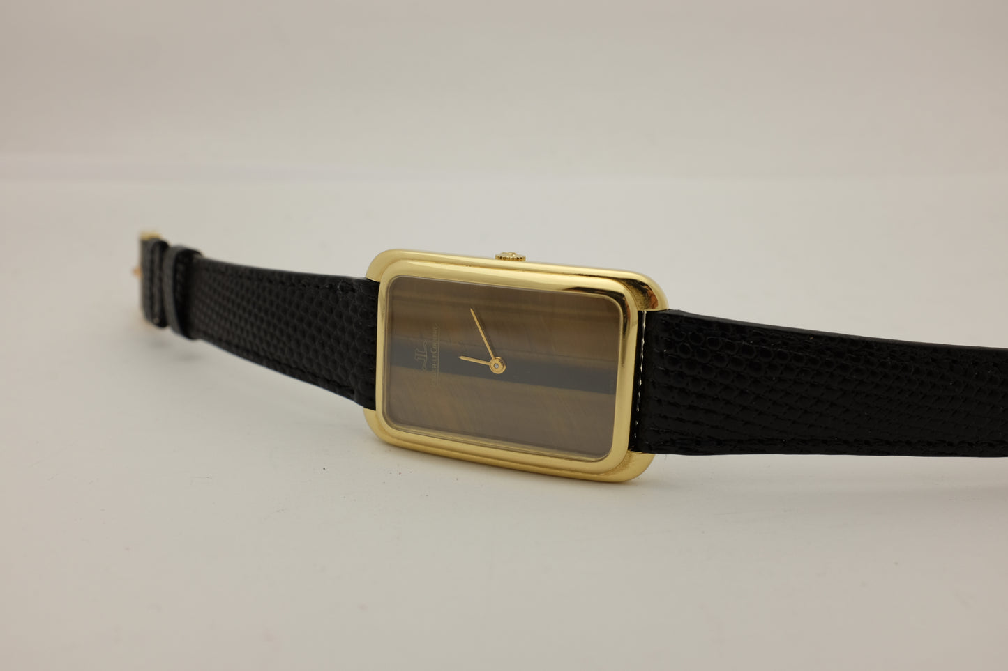 Jaeger-LeCoultre Rectangular Tiger Eye Dial 18K Yellow Gold 28MM MENS size
