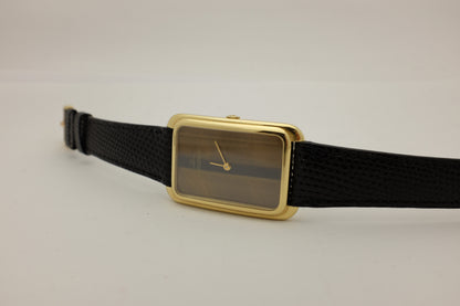 Jaeger-LeCoultre Rectangular Tiger Eye Dial 18K Yellow Gold 28MM X 41MM MENS size