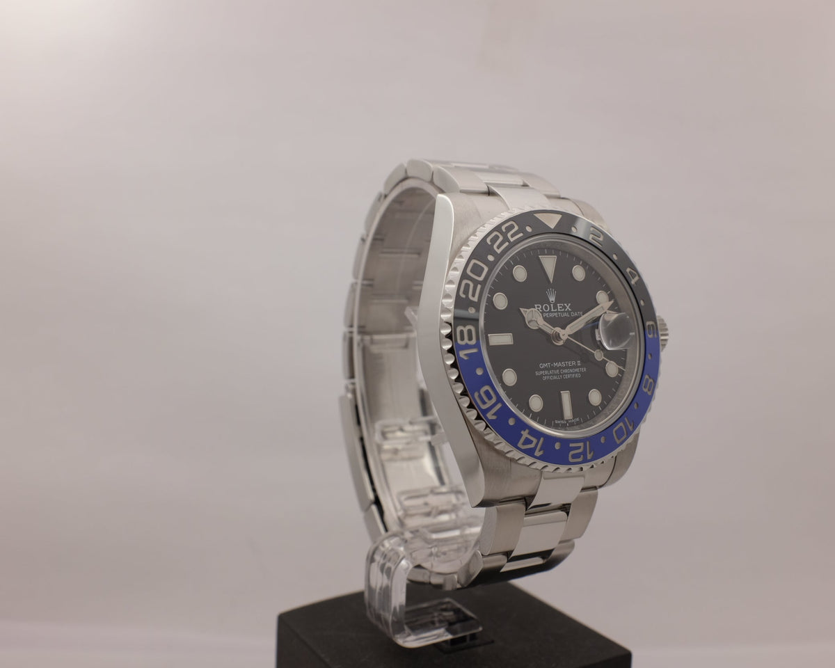 Rolex GMT Master II Black & Blue Ceramic 116710BLNR Box Papers 2016